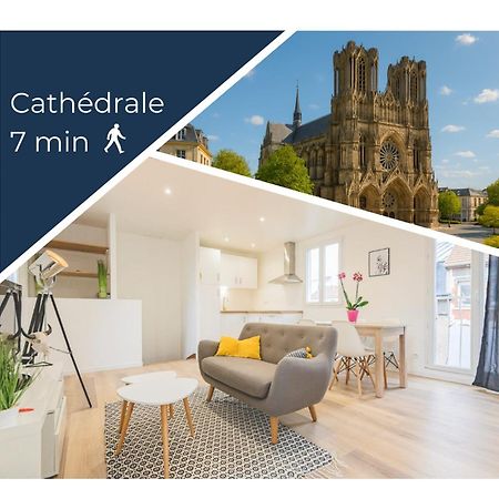 Appartement Lumineux Proche Cathedrale Reims Buitenkant foto